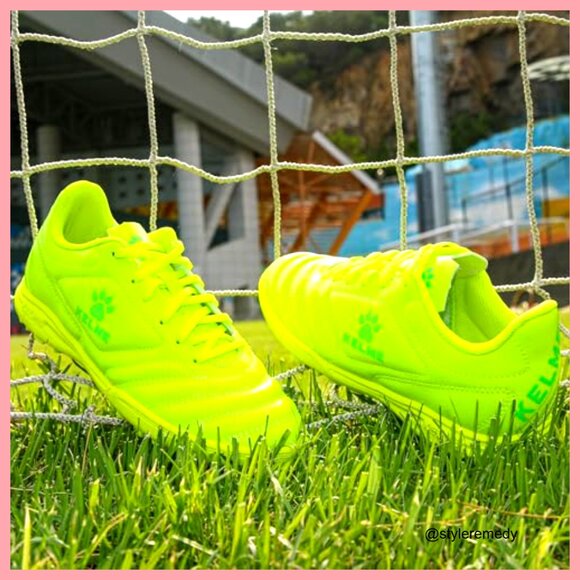 Faux Leather Turf Soccer Cleats, Lace-Up Athletic Shoes for Indoor main image 7